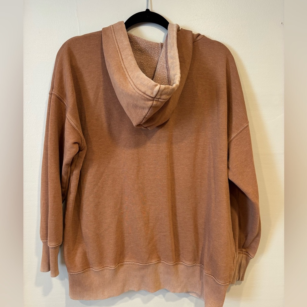 Aerie Full Zip Hoodie Tan Size Small - Picture 3 of 3